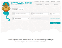 Tablet Screenshot of mytravelgenie.com